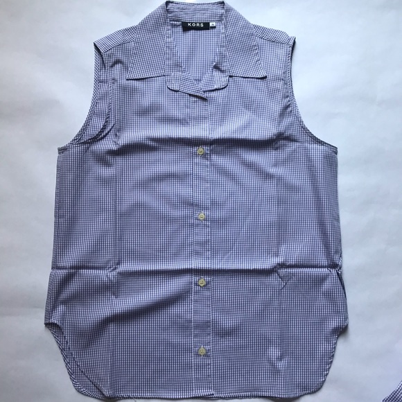 Vintage KORS Wrap Skirt Set Gingham Purple - Picture 3 of 14